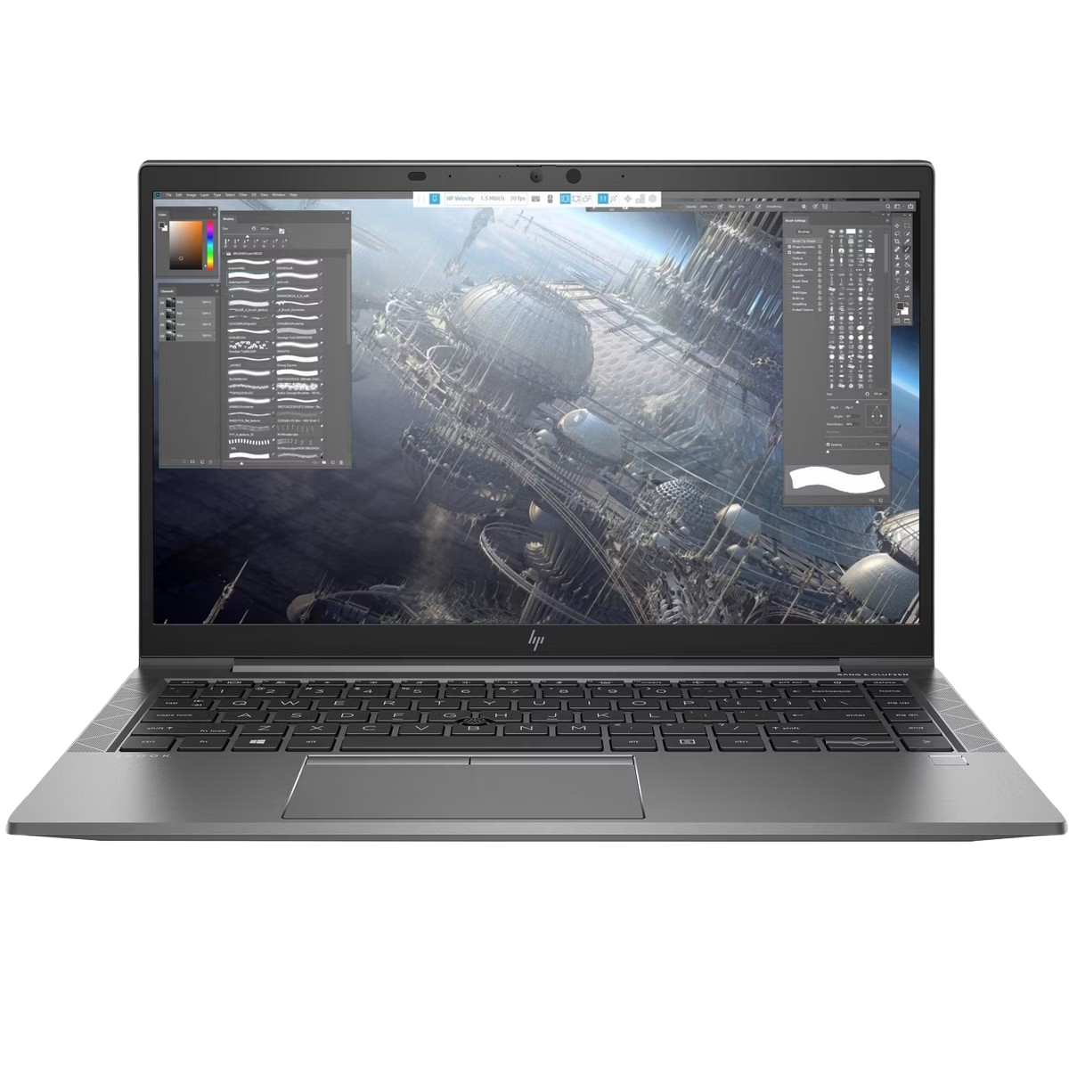 laptop-with-game-on-screen